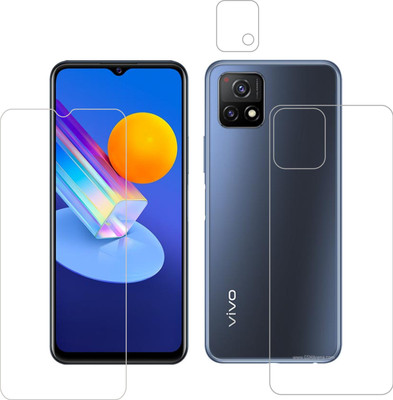 Vatsin Front and Back Tempered Glass for ViVO Y72(Pack of 3)
