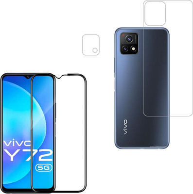 Vatsin Front and Back Tempered Glass for ViVO Y72(Pack of 3)