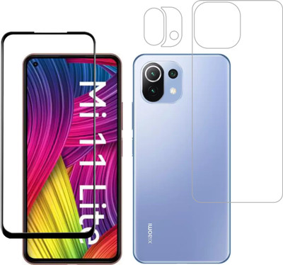 Vatsin Front and Back Tempered Glass for MI 11 Lite(Pack of 3)