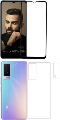 Ten To 11 Front and Back Tempered Glass for ViVO V21e(Pack of 3)