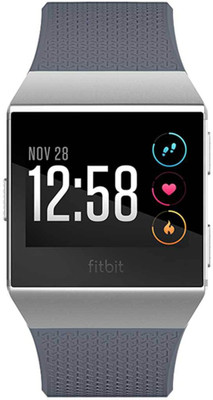 tombik Impossible Screen Guard for Ionic With Blue Grey Rubber Strap Unisex Smartwatch-FITBIT(Pack of 1)