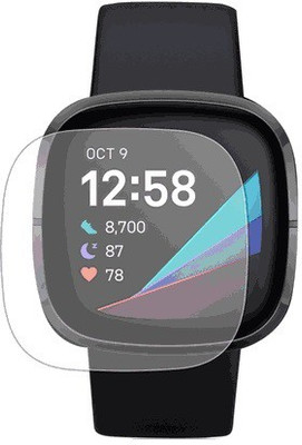 KACA Edge To Edge Screen Guard for Fitbit Versa 3 Smart Watch [Better than Tempered Glass](Transparent, Pack 2)(Pack of 2)