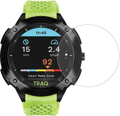 KACA Edge To Edge Screen Guard for Titan TraQ Triathlon Smart Watch [Better than Tempered Glass](Transparent, Pack 2)(Pack of 2)