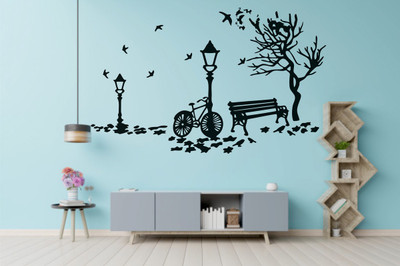 DICTON HUB 60 cm scenery blk Removable Sticker(Pack of 1)