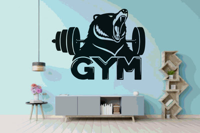 DICTON HUB 60 cm dog gym blk Removable Sticker(Pack of 1)