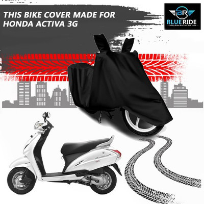 BLORIDE Two Wheeler Cover for Honda(Activa 3G, Black)