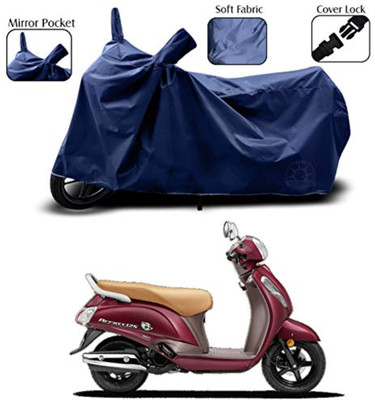 AUTOCAD Waterproof Two Wheeler Cover for Suzuki(Access 125, Blue)