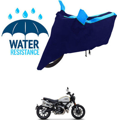 RONISH Waterproof Two Wheeler Cover for Ducati(Scrambler 1100, Blue)