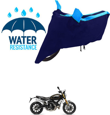RONISH Waterproof Two Wheeler Cover for Ducati(Scrambler 1100, Blue)