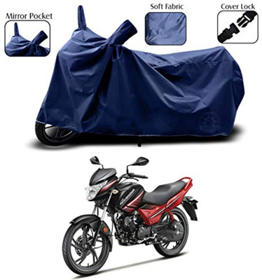 KRYB Waterproof Two Wheeler Cover for Hero(Glamour, Blue)