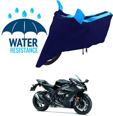 Mdstar Waterproof Two Wheeler Cover for Kawasaki(Ninja ZX-10R, Blue)