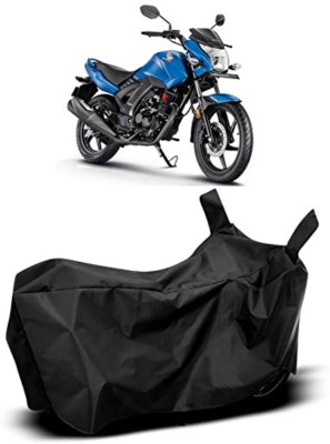 Mdstar Two Wheeler Cover for Hero, Honda, TVS, Yamaha, Hero Electric, Universal For Bike(CB Shine, Black)