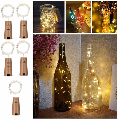 Party Propz 20 LEDs 1.98 m White Steady Bottle Rice Lights(Pack of 5)