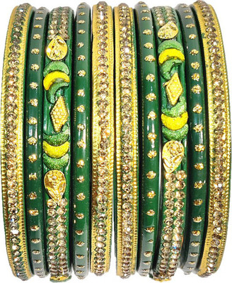 Anshi Creations Lac Bangle Set(Pack of 10)
