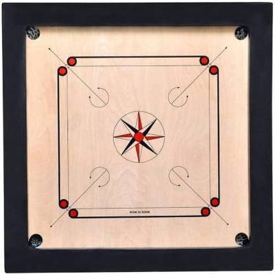 DSPKA EXTRA Large 36INCH PLY 10MM Carrom Board BRANDED Wooden Coins,Strikers & Powder 3.9 cm Carrom Board