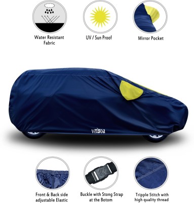 VITSOA Car Cover For Fiat Palio D (With Mirror Pockets)(Yellow)