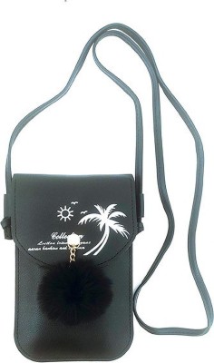 Mahabal Black Sling Bag COCONUT MOBILE POUCH FOR GIRL & women