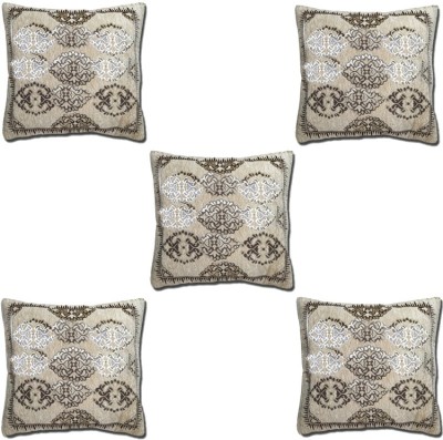 A CUBE LUXURY SOLUTIONS Abstract Cushions Cover(Pack of 5, 40 cm*40 cm, Beige)