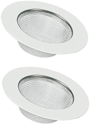 KYOTO Kitchen Sink Stainless Steel Push Down Strainer(11.3 cm Set of 2)