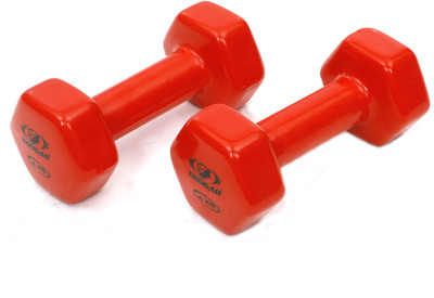 COUGAR Vinyl Dumbbells - 1 kg Fixed Weight Dumbbell(4 kg)