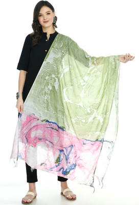 A R SILK Pure Cotton Printed Women Dupatta