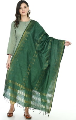 A R SILK Pure Cotton Embroidered Women Dupatta