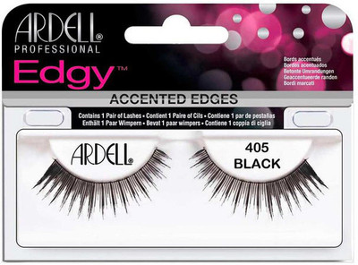 Ardell EDGY LASHES 405 BLACK-61825 + Duo Clear Glue 1g Pack of 2 Number of piece 1(Pack of 2)