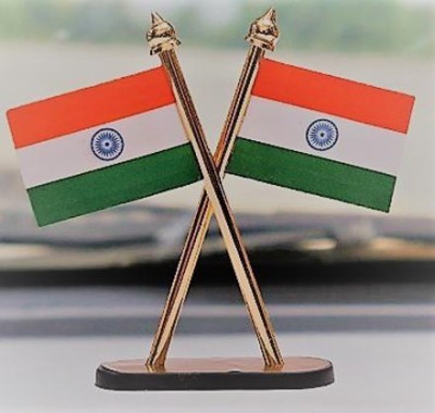 DEE GEE indian Double Sided Wind Car Dashboard Flag Flag(Paper)