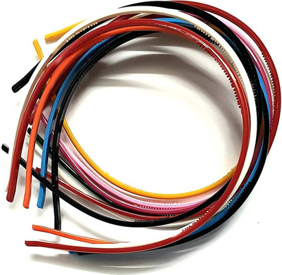 Fashsio 6 Pcs of Multicolour Plastic Hair Bands / Head band for Women and Girls Hair Band(Multicolor)
