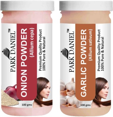 PARK DANIEL Pure & Natural Onion Powder & Garlic Powder Combo Pack of 2 Bottles of 100 gm (200 gm )(200 ml)