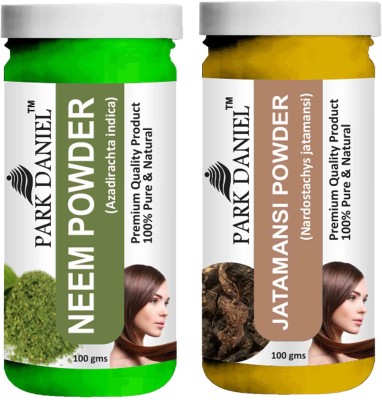 PARK DANIEL Pure & Natural Neem Powder & Jatamansi Powder Combo Pack of 2 Bottles of 100 gm (200 gm )(200 ml)