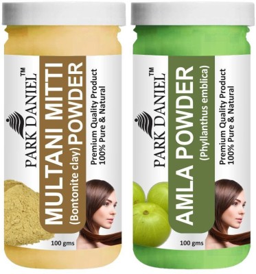 PARK DANIEL Pure & Natural Multani Mitti Powder & Amla Powder Combo Pack of 2 Bottles of 100 gm (200 gm )(200 ml)