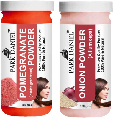 PARK DANIEL Pure & Natural Pomegranate Powder & Onion Powder Combo Pack of 2 Bottles of 100 gm (200 gm )(200 ml)