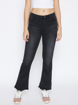 CRIMSOUNE CLUB Boot-Leg Women Black Jeans