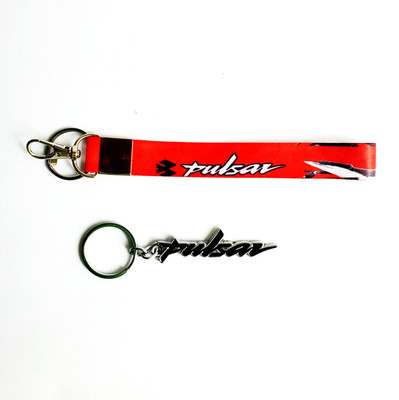 ShopTalk HIGH QUALITY PREMIUM BIKE TAG AND BLACK PULSAR METAL Key Chain
