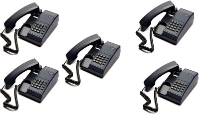 Beetel C11 COMBO KIT-5 Corded Landline Phone(Black)