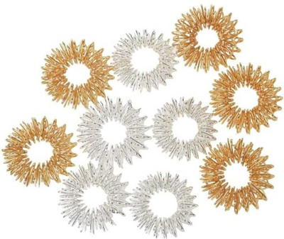 ACUPRESSURE LIFE STYLE 065 ALS ring set of 10 Massager(Multicolor)