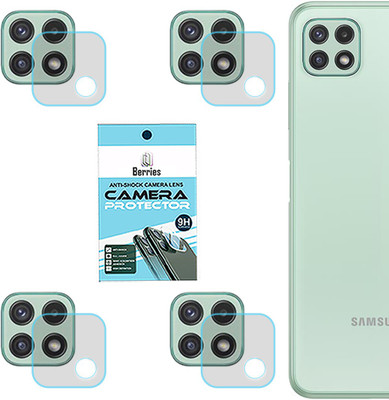 BERRIES Back Camera Lens Glass Protector for SAMSUNG GALAXY A22 5G(Pack of: 4)