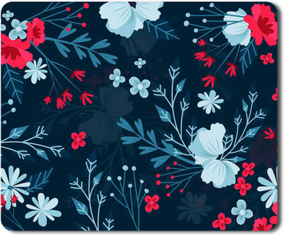 Flair Print Visibee Flowers Designer Gaming Non-Slip Rubber Base Mouse Pad for Laptop/Computer (23 cm x 19 cm) MP111 Non Slip Base Mousepad(Multicolor)
