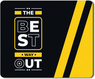 Flair Print Visibee Best Way-Out Designer Gaming Non-Slip Rubber Base Mouse Pad for Laptop/Computer (23 cm x 19 cm) MP106 Non Slip Base Mousepad(Multicolor)