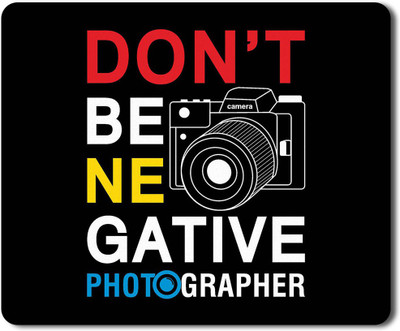 Flair Print Visibee Photographer Designer Gaming Non-Slip Rubber Base Mouse Pad for Laptop/Computer (23 cm x 19 cm) MP152 Non Slip Base Mousepad(Black)