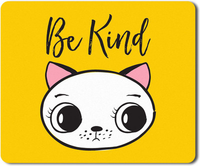 Flair Print Visibee Be Kind Designer Gaming Non-Slip Rubber Base Mouse Pad for Laptop/Computer (23 cm x 19 cm) MP110 Non Slip Base Mousepad(Multicolor)