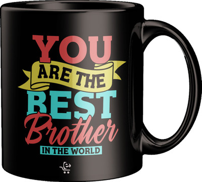 ECFAK You Are The Best Brother In The World Printed Ceramic Coffee Mug(325 ml)