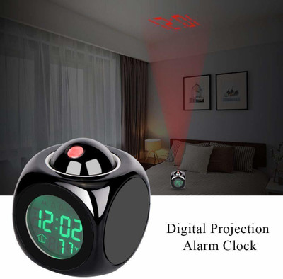 Rosario Digital Black Clock