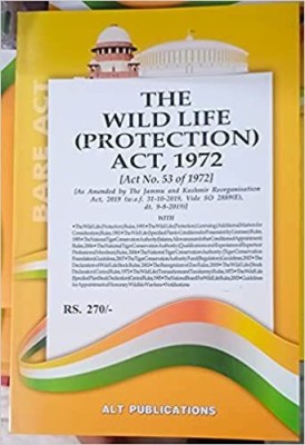 The Wild Life (Protection )Act,1972(Paperback, BARE ACT)