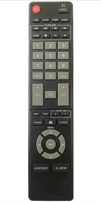 Akshita TV Compatible For LED LCD Smart TV Remote Control ( Chake Image With Old Remote ) CROWN Remote Controller(Black)