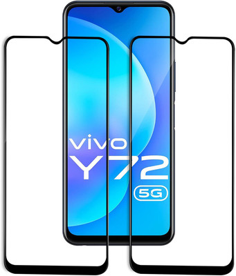 VAlight Edge To Edge Tempered Glass for vivo Y72 5G(Pack of 2)