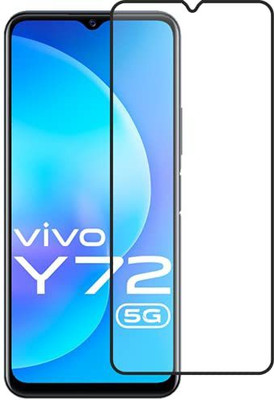 Donald Edge To Edge Tempered Glass for Vivo Y72 5G(Pack of 1)