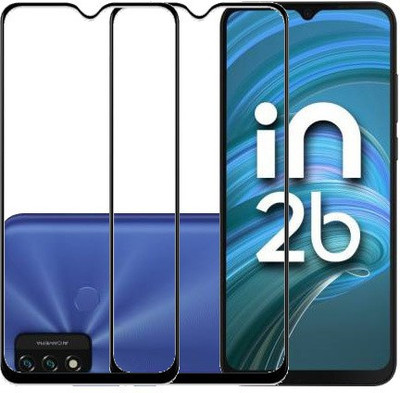 AARERED Edge To Edge Tempered Glass for Micromax IN 2b(Pack of 2)
