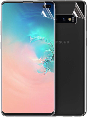 Mobilive Front and Back Screen Guard for Samsung Galaxy S10 Edge to Edge 4 Layer Mambrane Nano Screen Protector ( Not Tempered Glass)(Pack of 2)